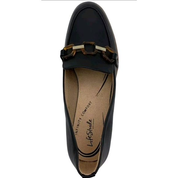 LifeStride Women's Optimist Slip On Loafers Black - Picture 2 of 7